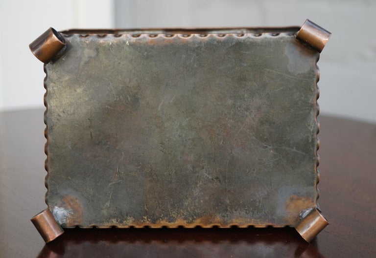 Antique and Museum Quality HandHammered and Embossed Copper Arts and