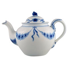 Antique and Rare Bing & Grøndahl Empire Teapot in Hand-Painted Porcelain
