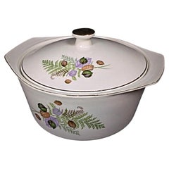 Sopera de loza floral antigua y rara de Digoin & Sarreguemines Thai - 2Y249