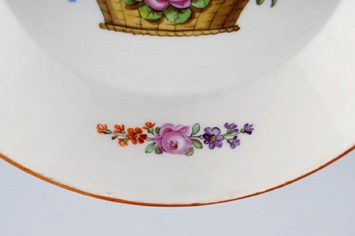 porcelain flower basket