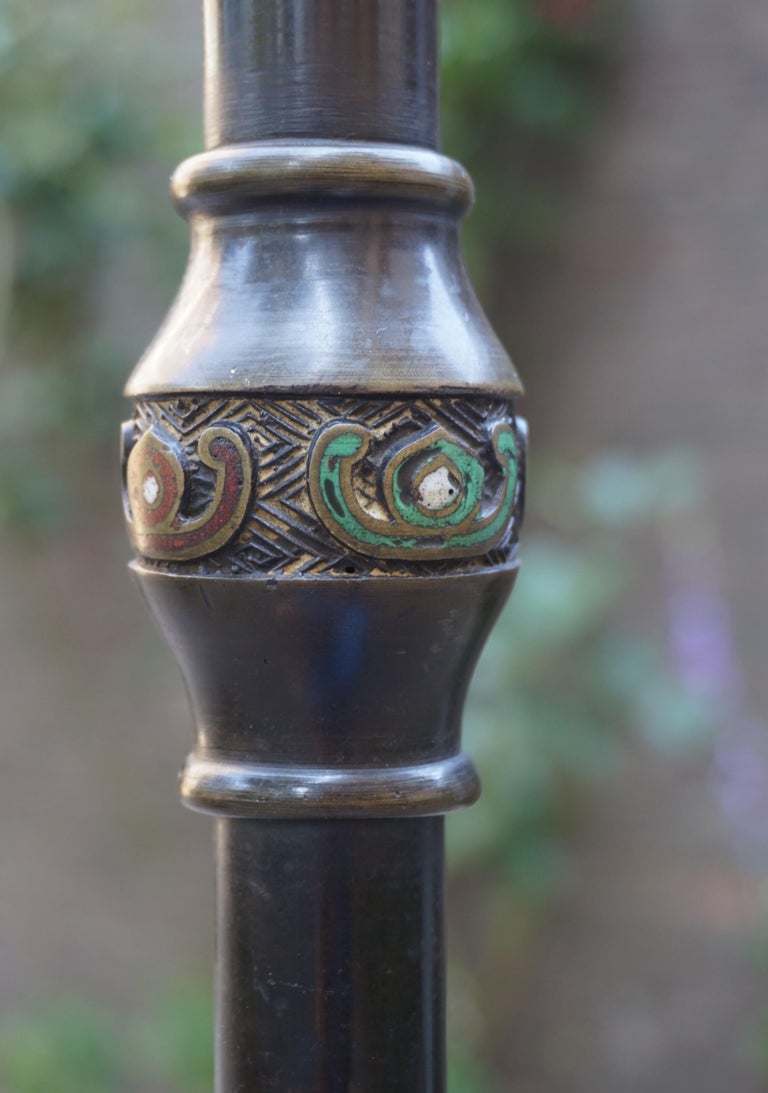 Antique and Stylish Japanese Meiji Era Bronze Floor Lamp ...