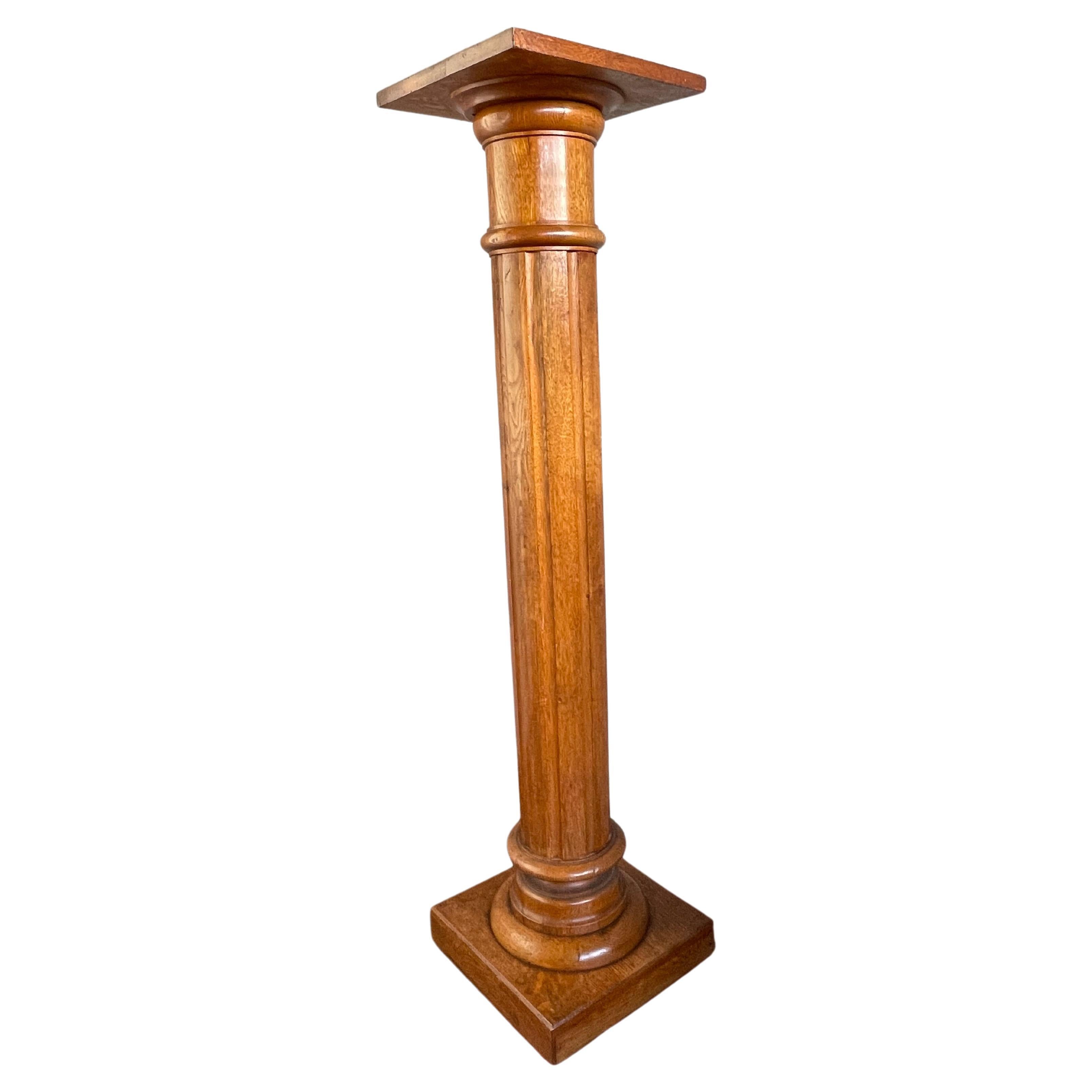 Antique Classic HandCarved Fern Stand / Pedestal For Sale at 1stDibs