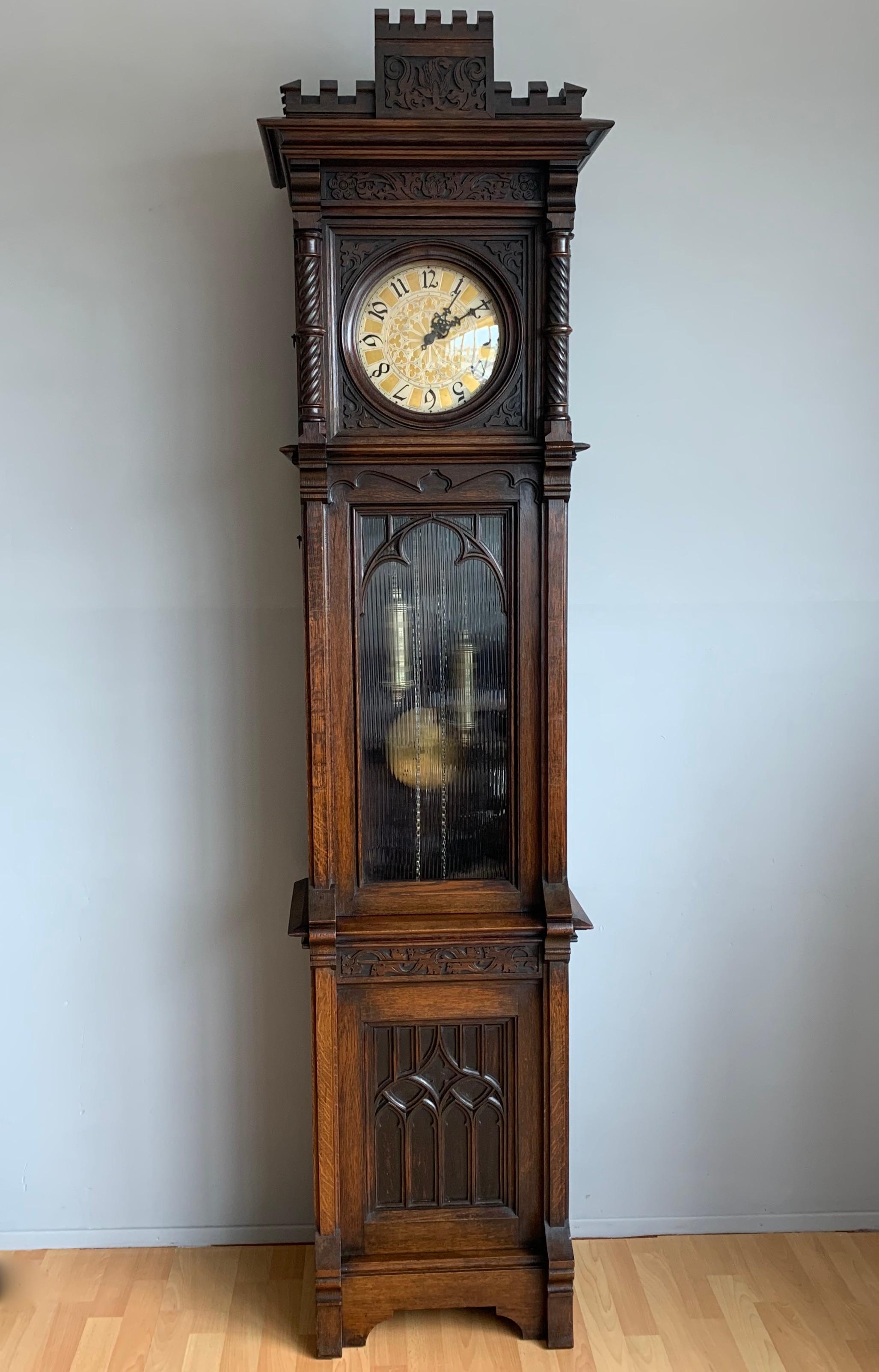 gothic grandfather clock