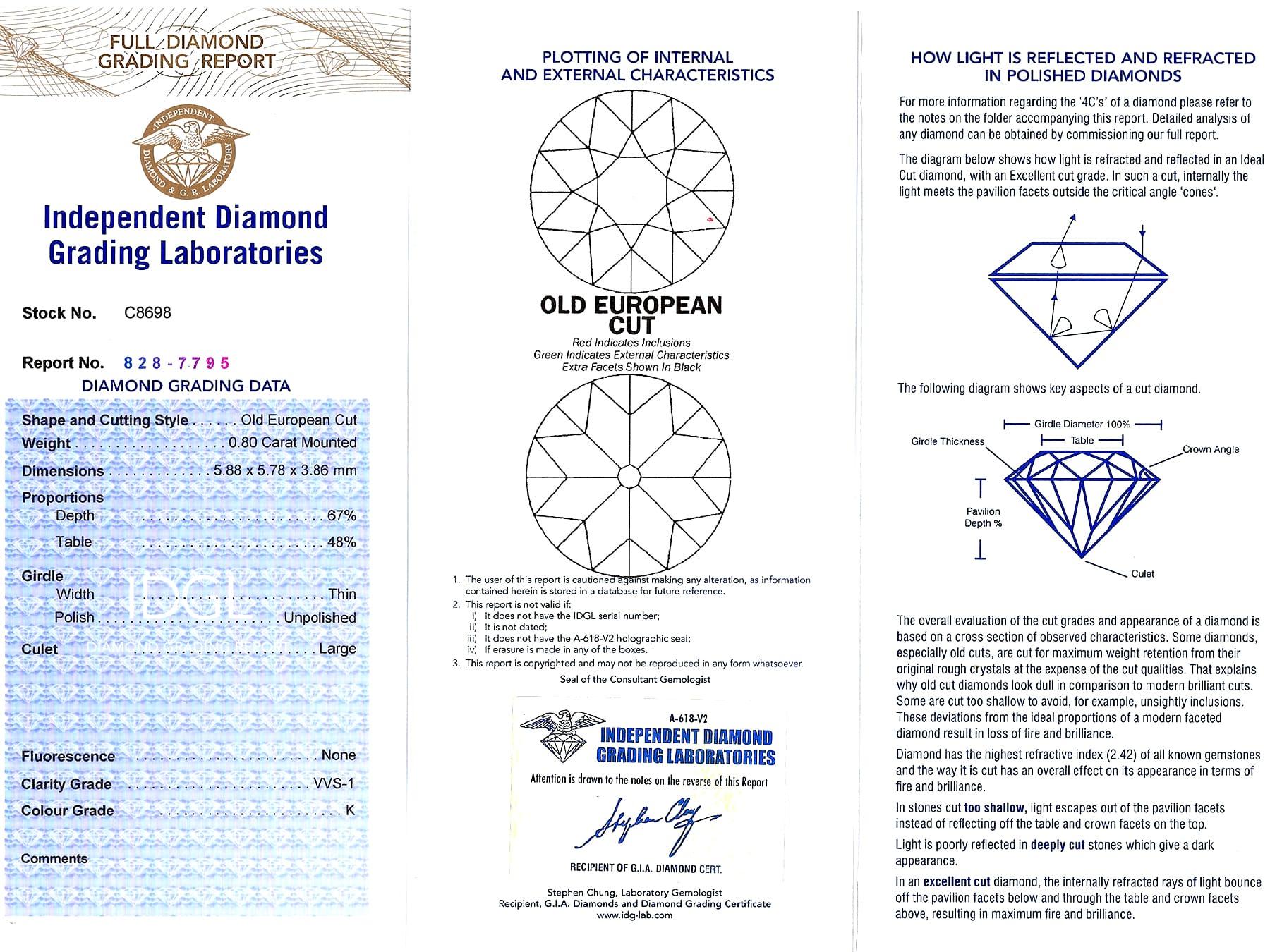 Antiker und Vintage 0,80 Karat Diamant 18k Gelbgold Solitär Verlobungsring mit Solitär im Angebot 6