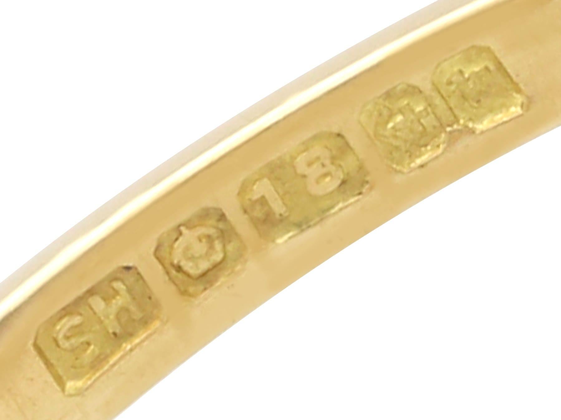 Antiker und Vintage 0,80 Karat Diamant 18k Gelbgold Solitär Verlobungsring mit Solitär im Angebot 1
