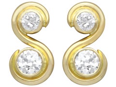 Antike und Vintage-Ohrringe aus 18 Karat Gelbgold mit 2,48 Karat Diamanten