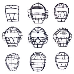 Vintage And Vintage Baseball Catchers Mask Collection