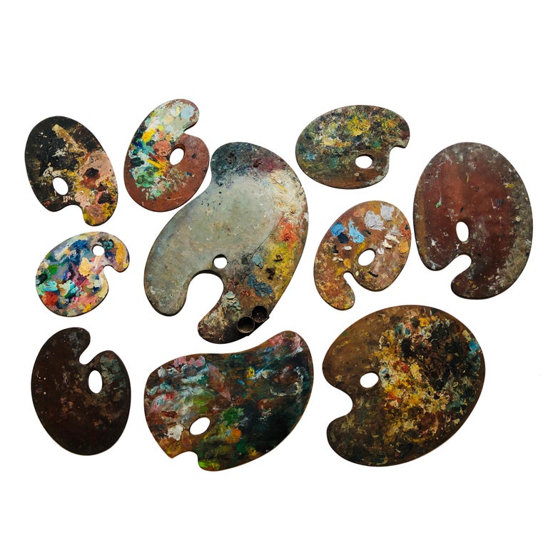Antique and Vintage Wooden Artist Painters Palettes at 1stDibs