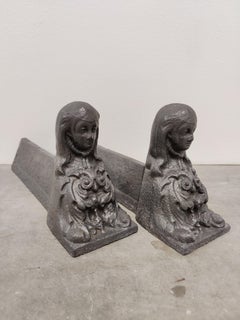 Antique Andirons / Fire Dogs, Nuns
