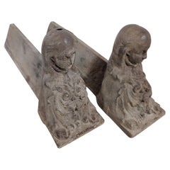 Antique Andirons / Fire Dogs, Nuns