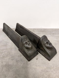 Antique Andirons / Fire Dogs, Township of Hayange