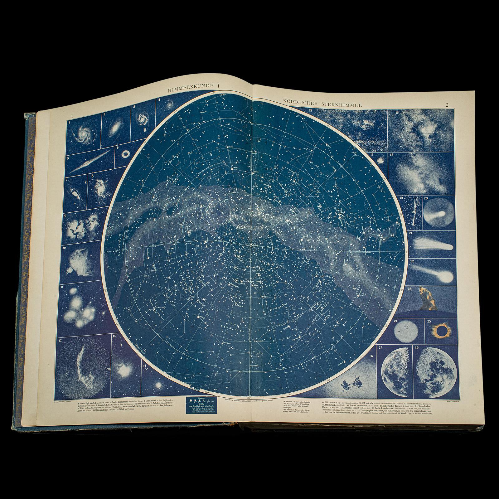 Antique Andrees Handatlas, German Cartography Book, Maps, Atlas, Reference, 1924 In Good Condition For Sale In Hele, Devon, GB