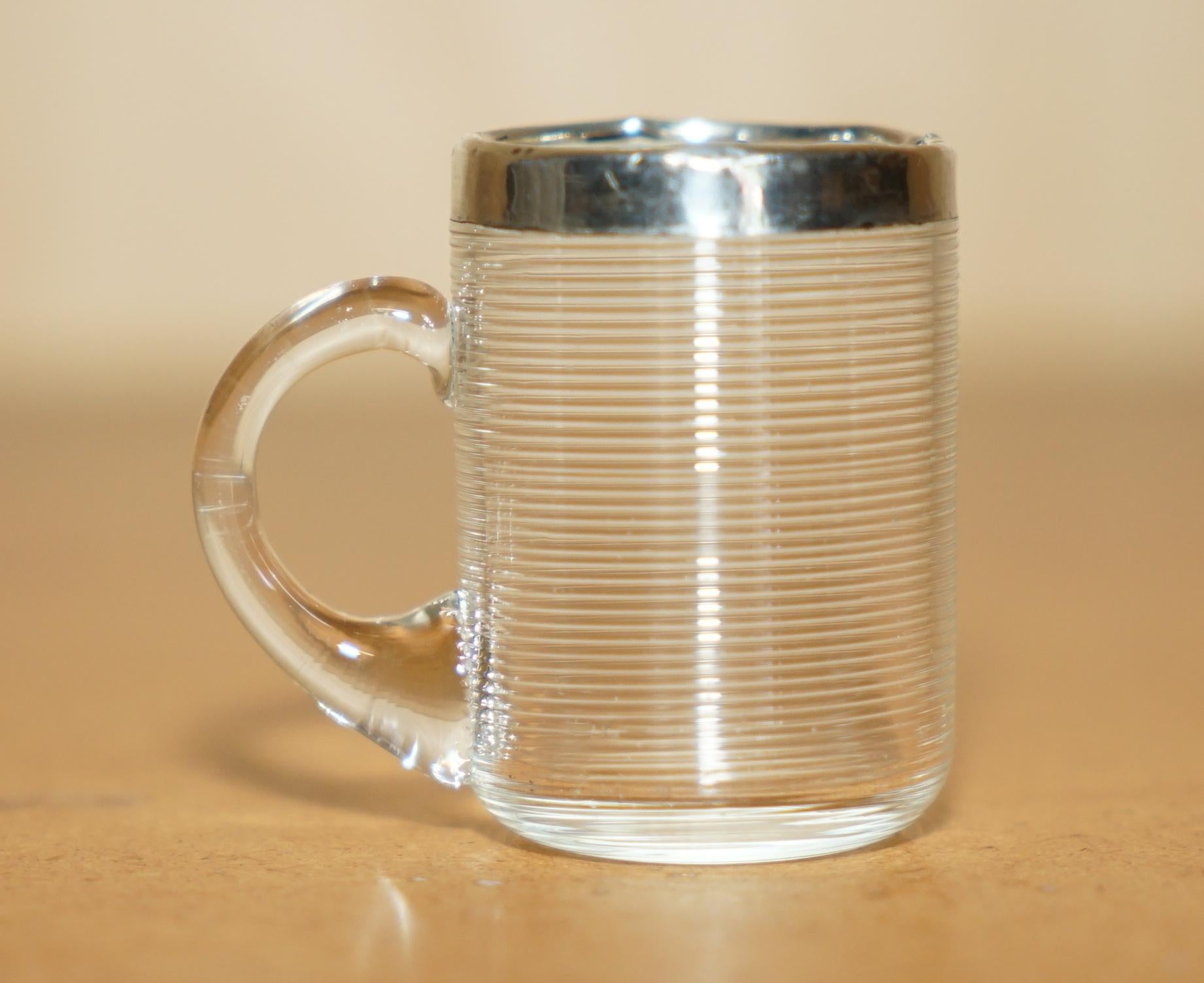 Art Deco ANTIQUE ANDREW BARRETT & SON'S STERLING SILVER MOUNTED 1927 MATCH STRiKER