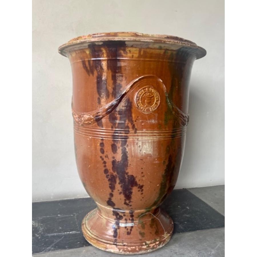 Large Antique Anduze Pot In Good Condition For Sale In Scottsdale, AZ