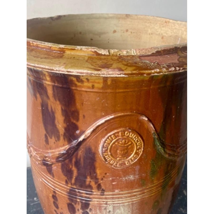 Terracotta Large Antique Anduze Pot For Sale