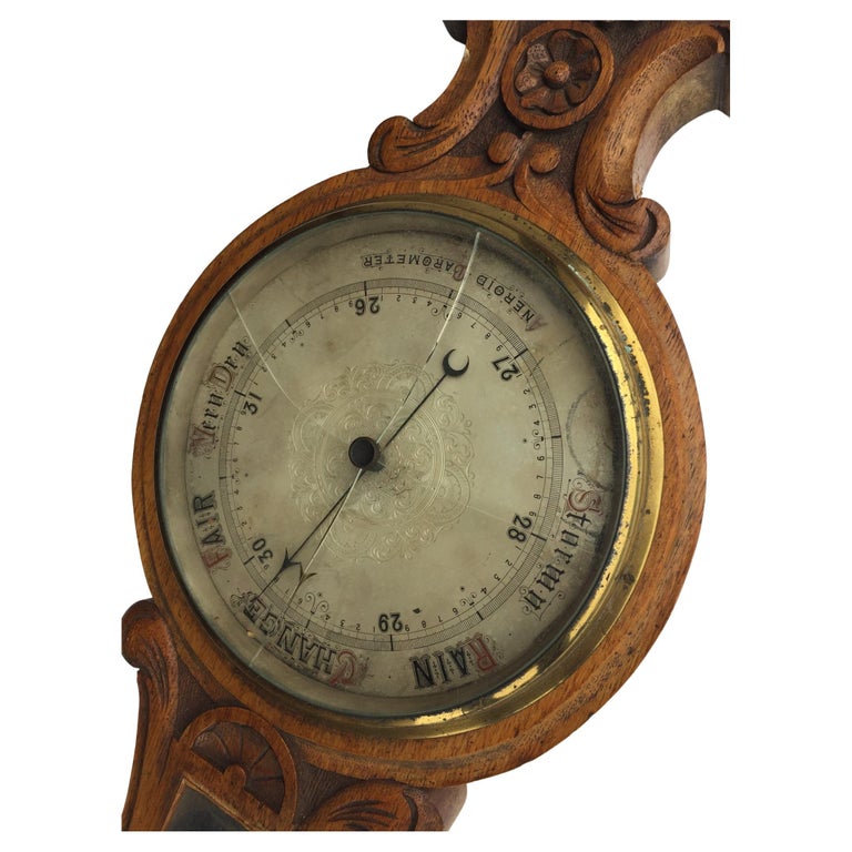Antique Aneroid Barometer For Sale at 1stDibs