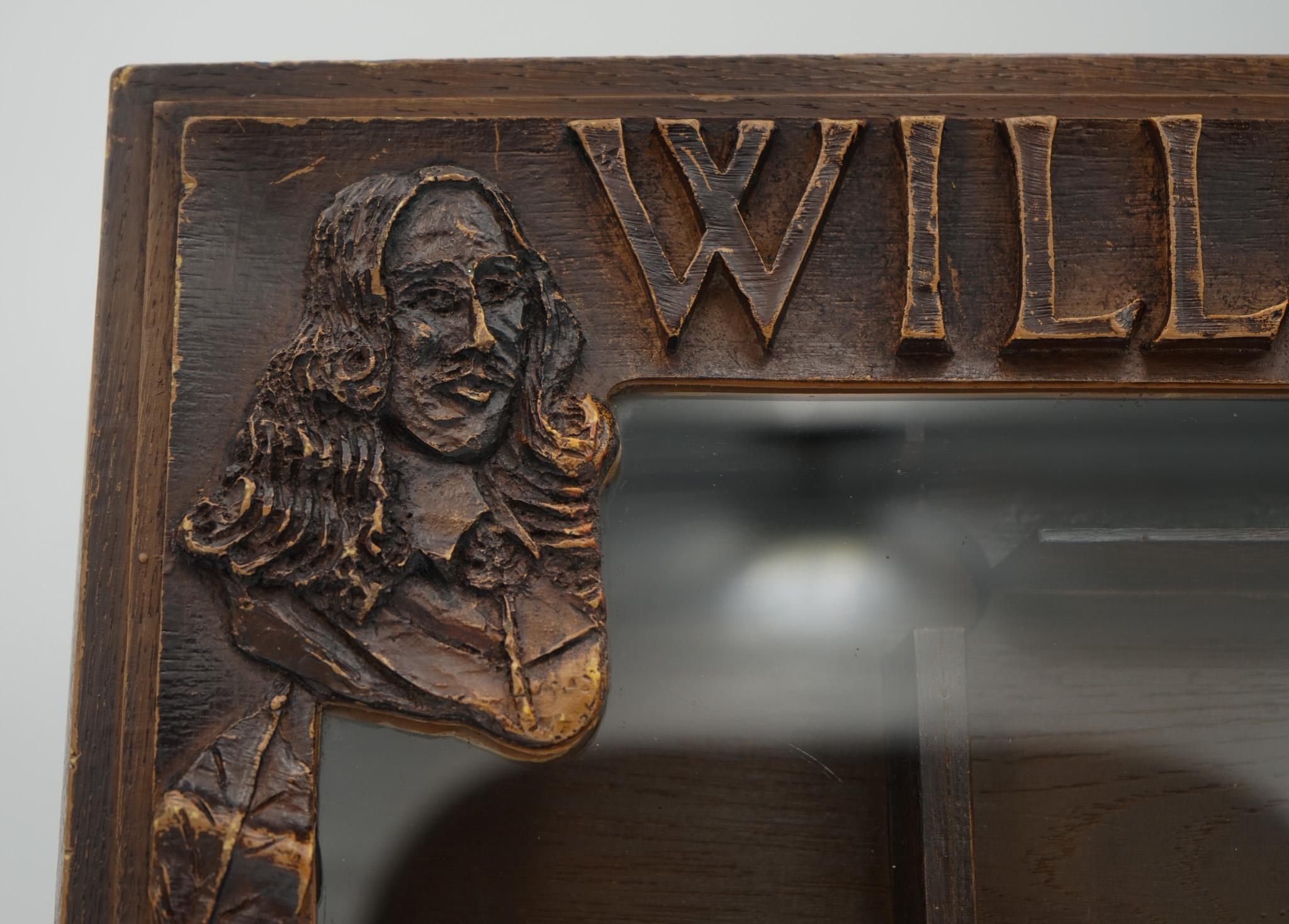 ANTIQUE ANGLO DUTCH CIGAR CO. WILLEM II OAK GLAZED SHOP COUNTER DISPLAY CABiNET For Sale 8