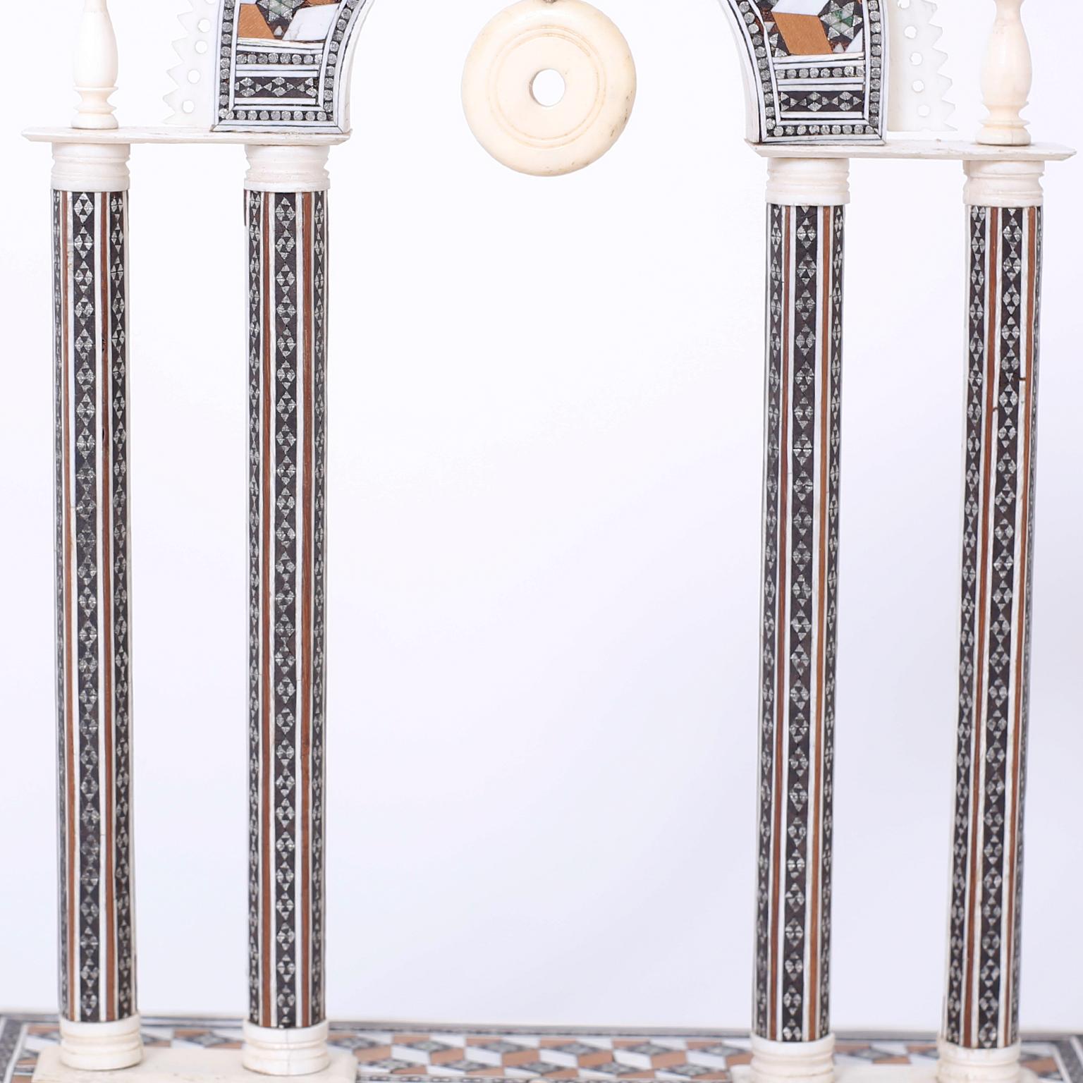 Moroccan Antique Anglo Indian Architectural Model of an Arch