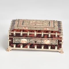 Antique Anglo Indian Bone and Tortoise Box