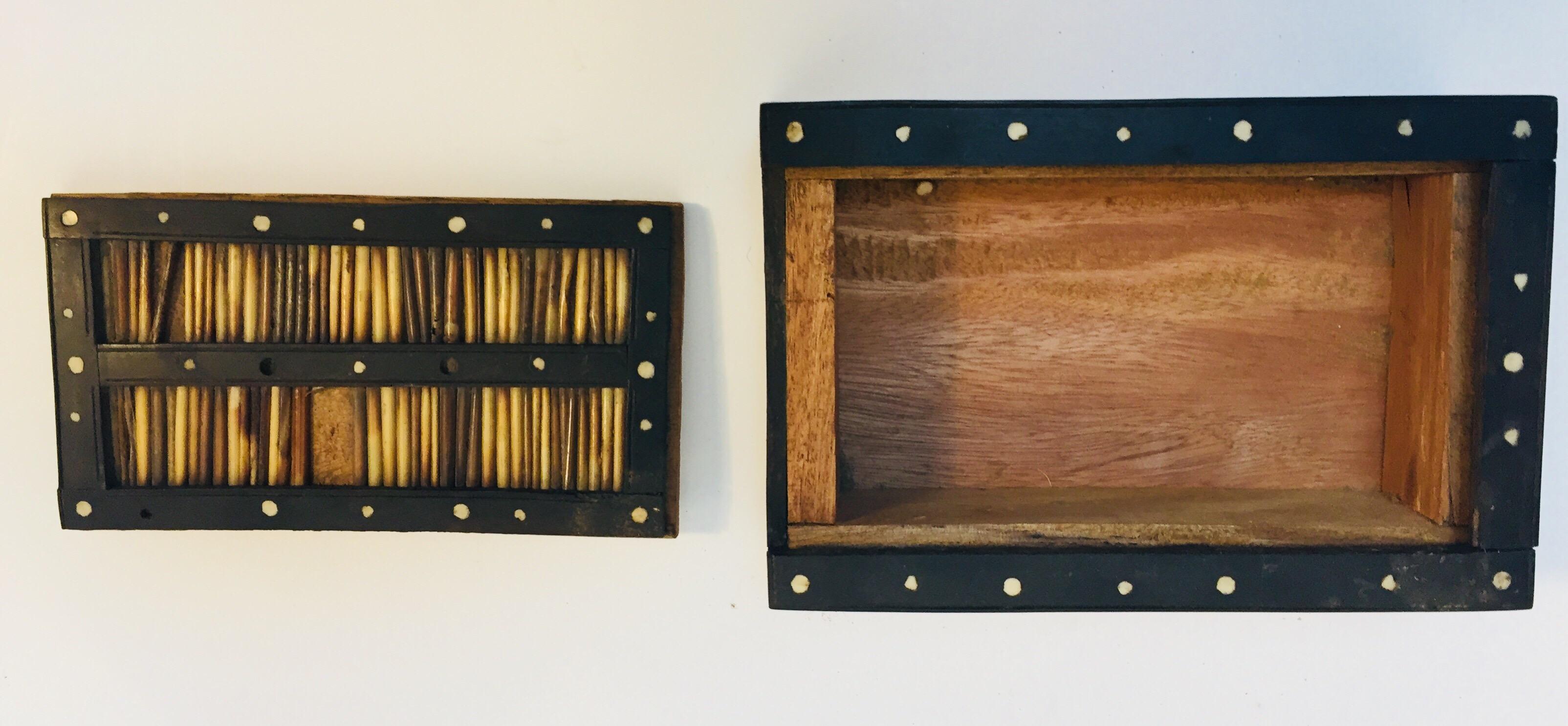 Antike antike anglo-indische Schachtel, handgefertigt mit Porcupine-Quills im Angebot 5