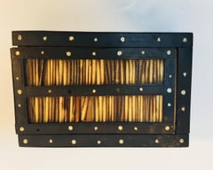 Antique Anglo Indian Box Handcrafted with Porcupine Quills