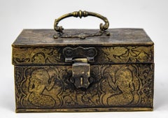 Antique Anglo Indian Bronze Jewelry Box