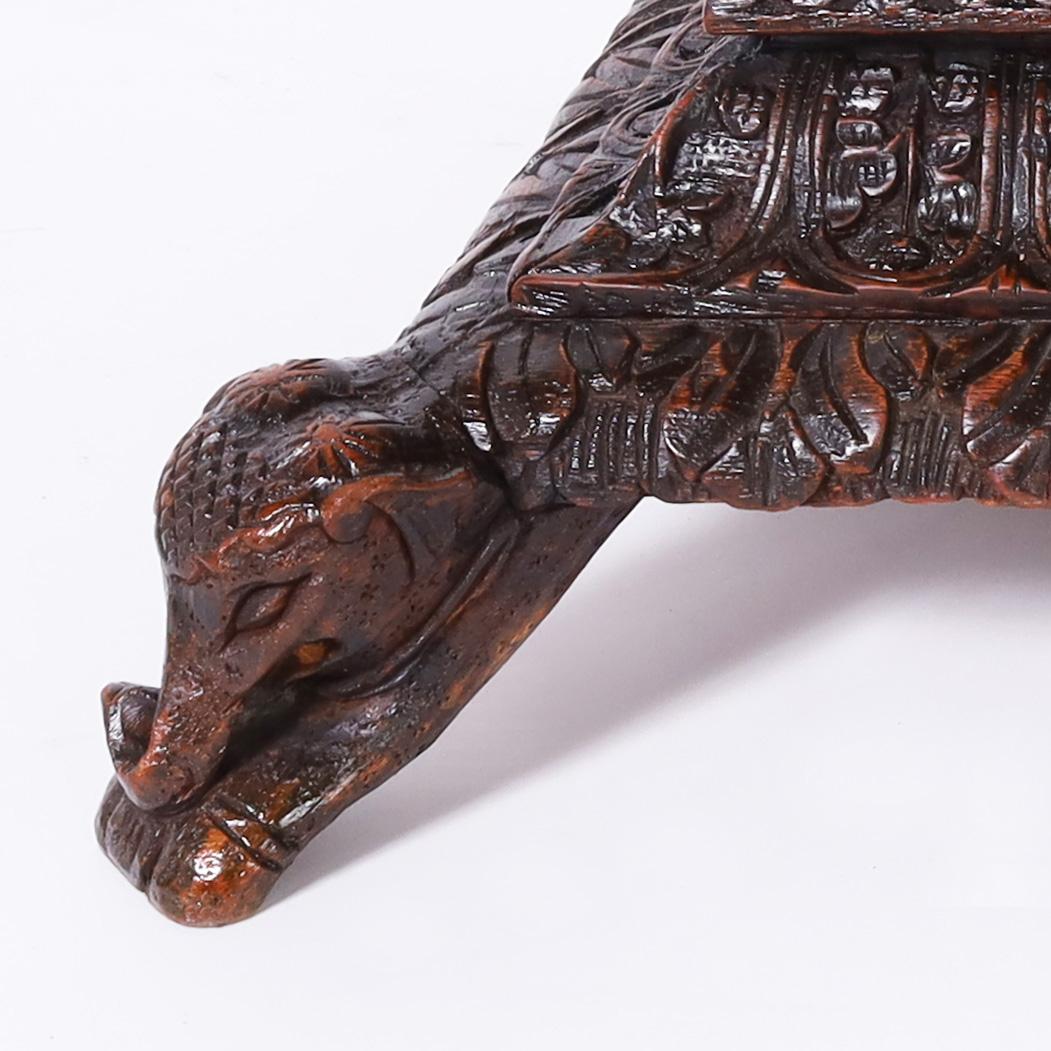 Antique Anglo Indian Carved Stand or Table 2