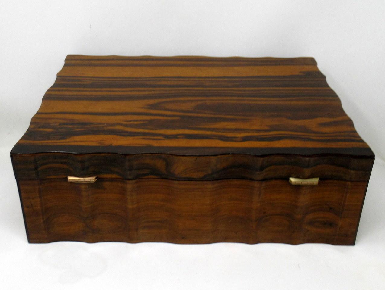 19th Century Antique Anglo Indian Coromandel Satinwood Lady, SJewellery Sewing Table Box 19ct For Sale