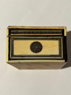 Antique Anglo-Indian Decorative Box with Bone Marquetry.
