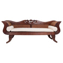 Antikes Anglo-indisches Empire-Sessel oder Sofa