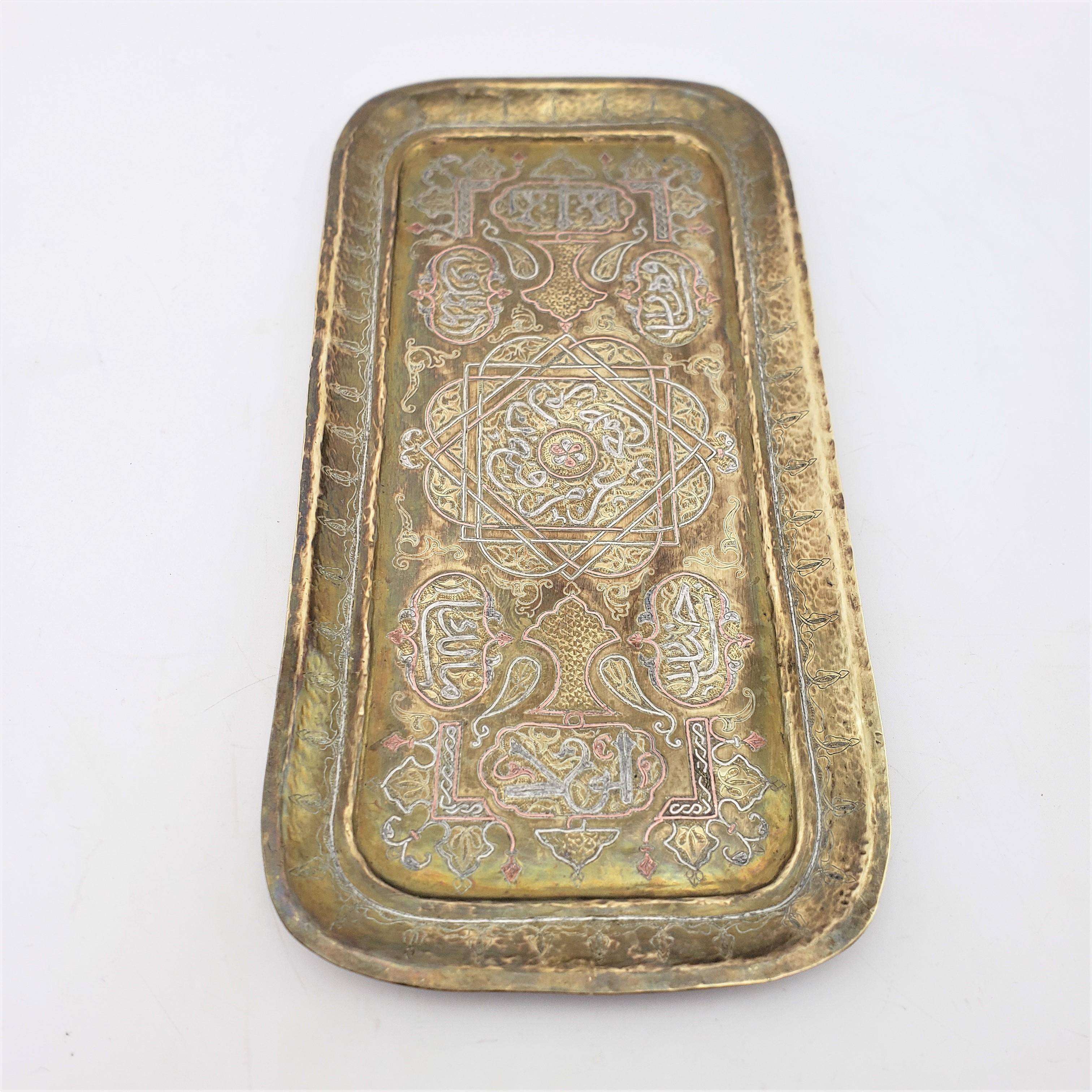 rectangle brass tray