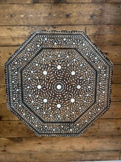 Antique Anglo Indian Hoshiarpur Octagonal Table