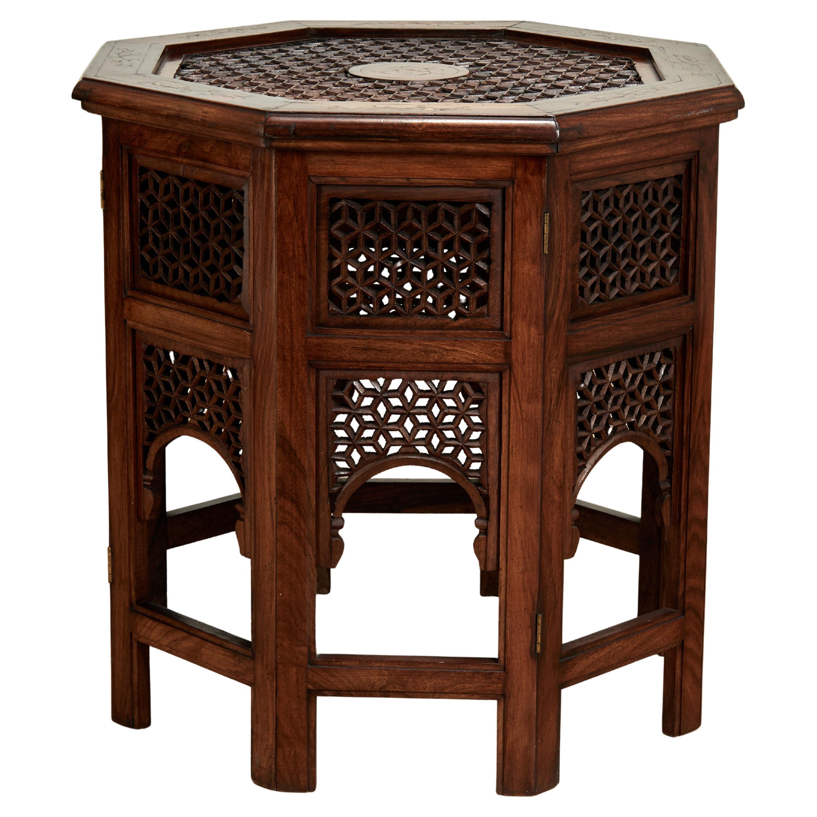 Antique Anglo Indian Inlaid Stand or Table For Sale