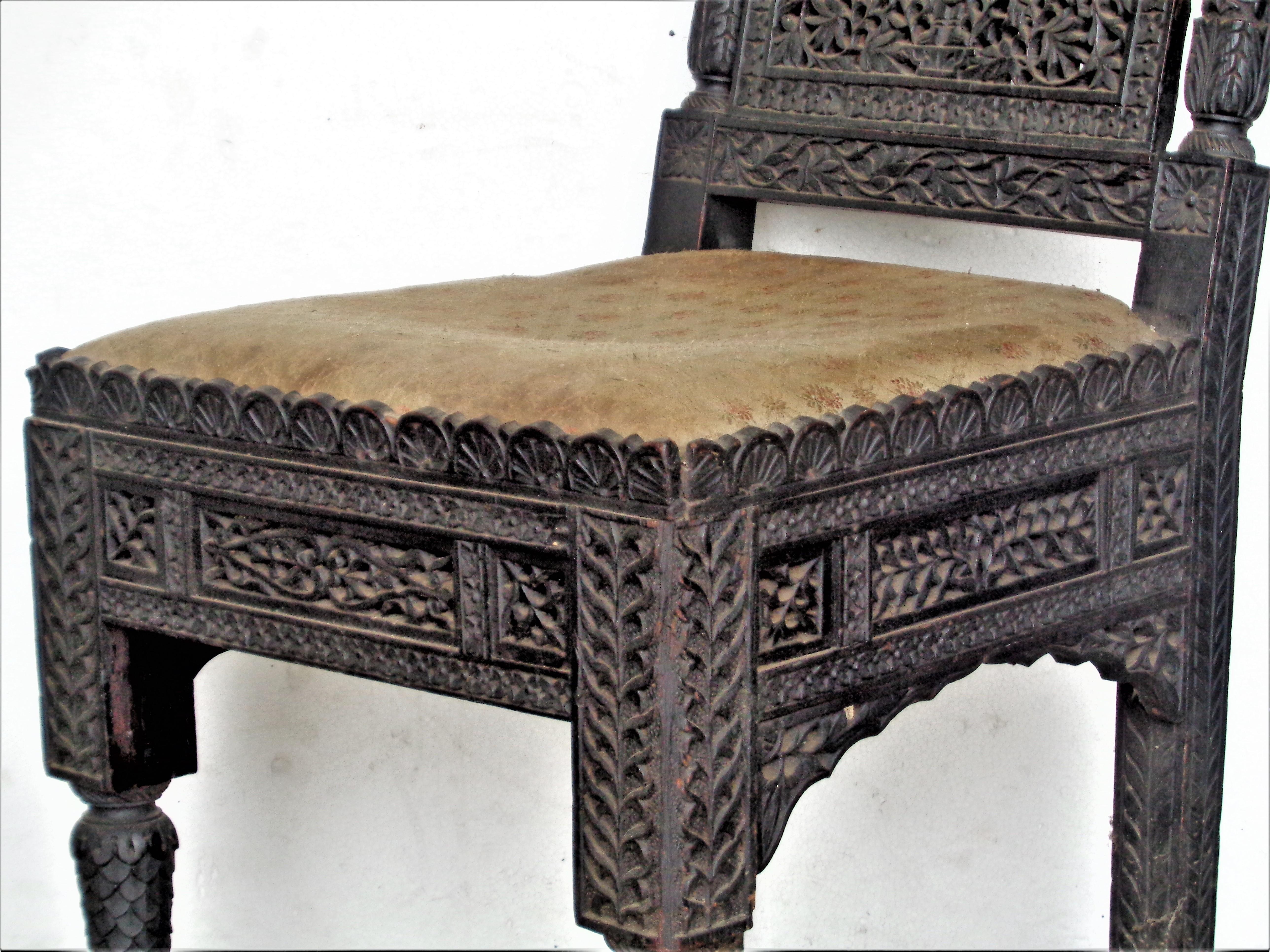 Antique Anglo Indian Chair 7
