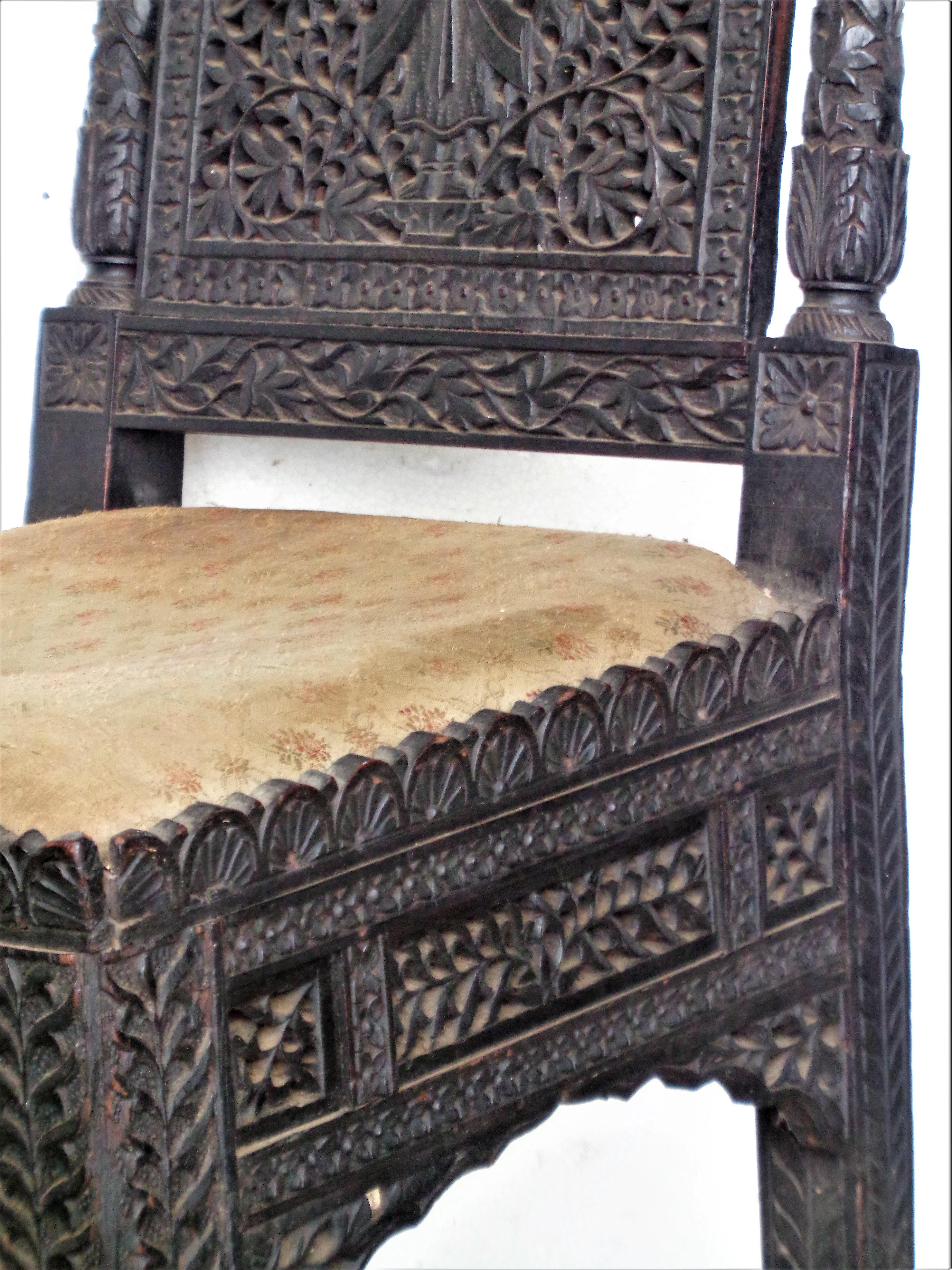Antique Anglo Indian Chair 8