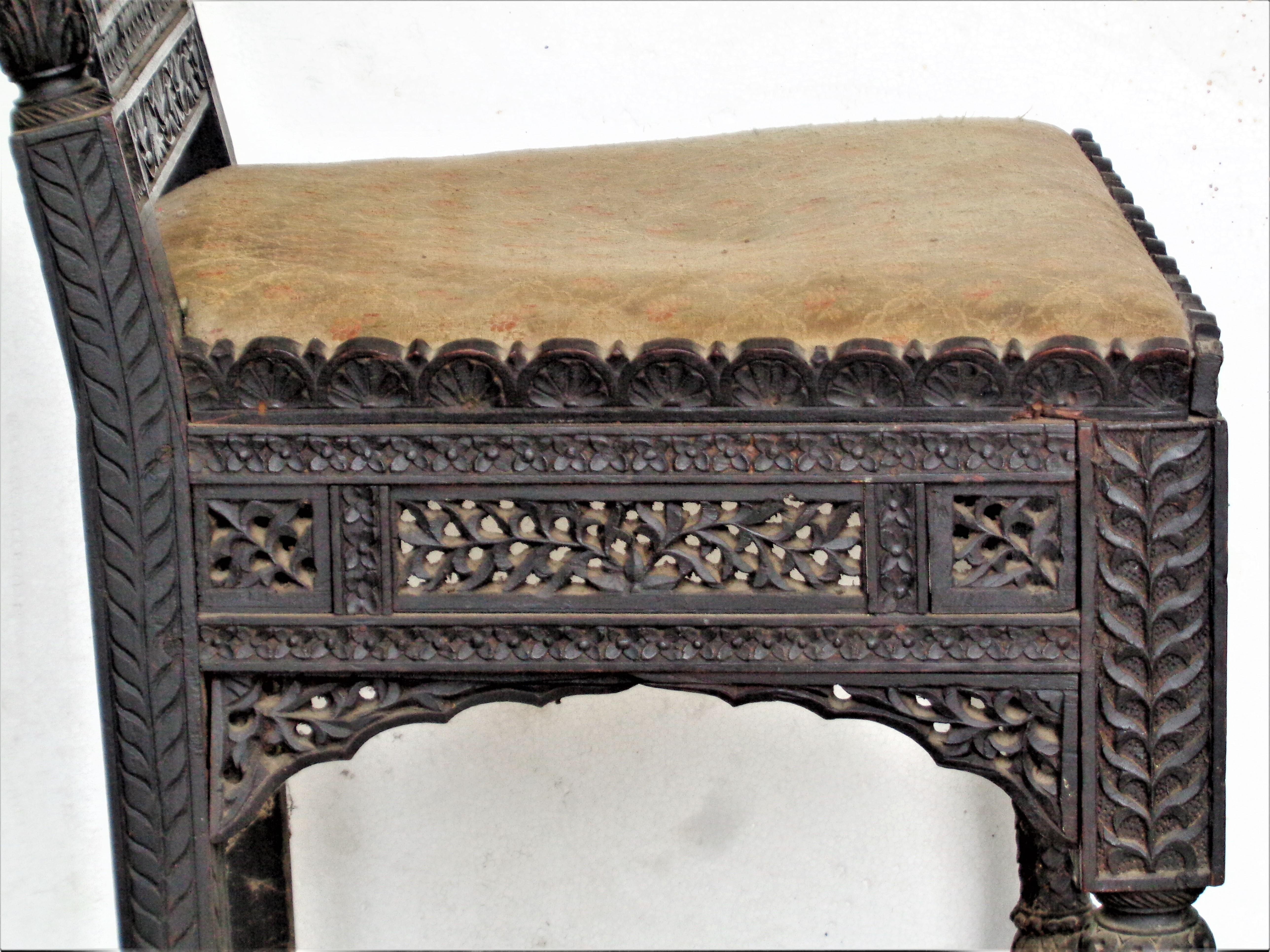 Antique Anglo Indian Chair 11