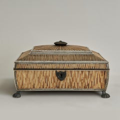 Antique Anglo Indian Quill and Bone Box