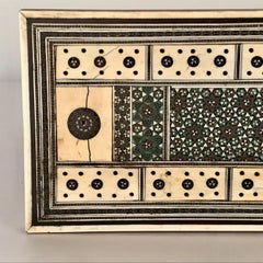 Antico tavolo da cribbage anglo-indiano Sadeli