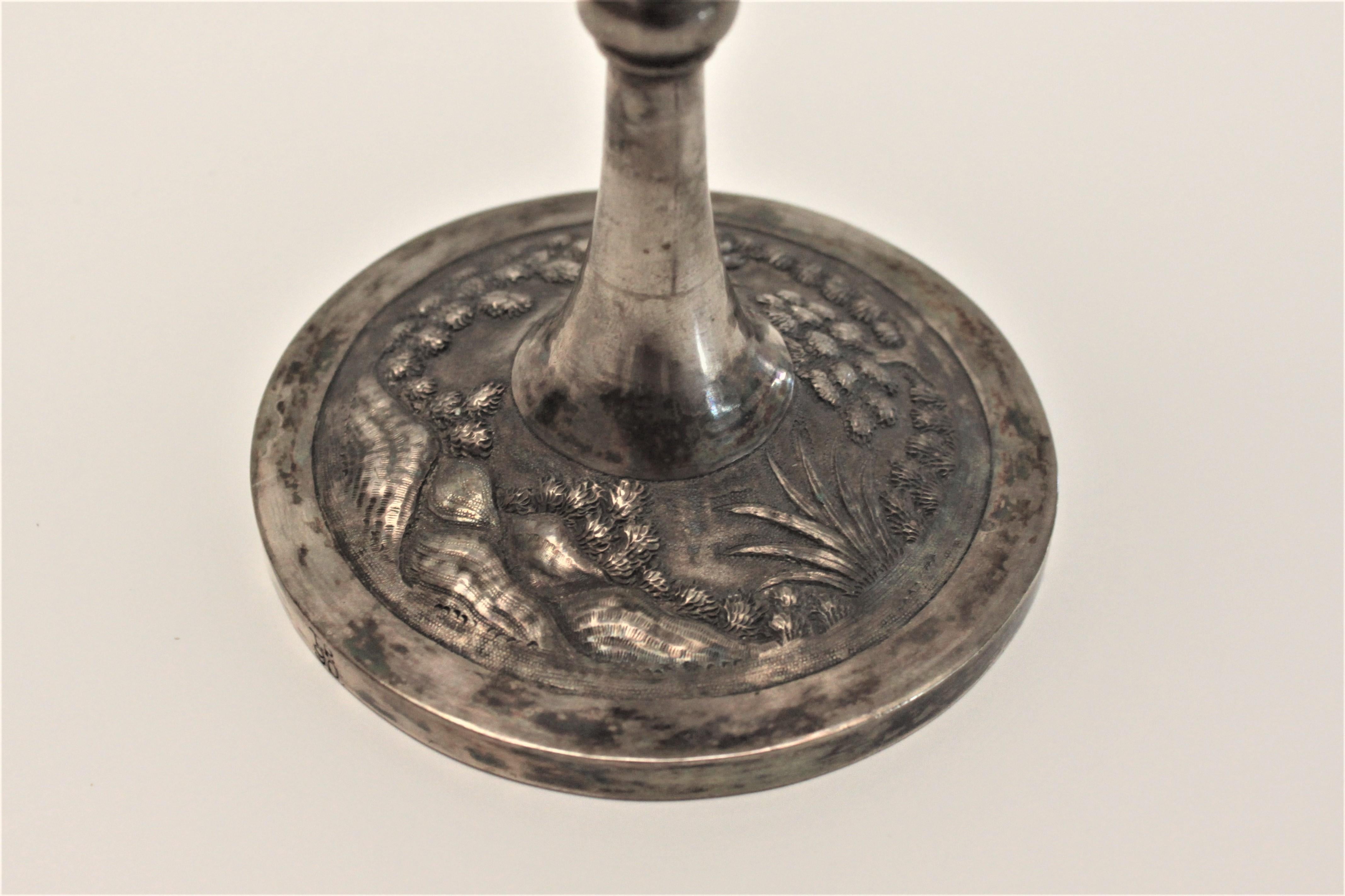 Antique Anglo Indian Silver Presentation Goblet or Trophy 1