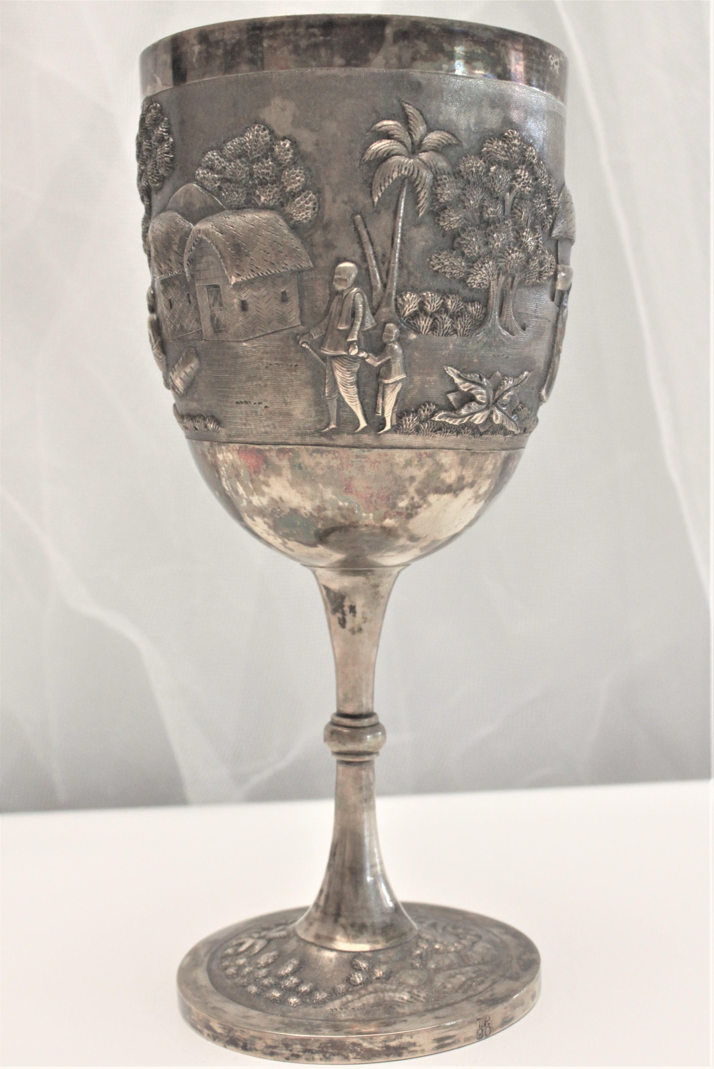 silver goblets antique