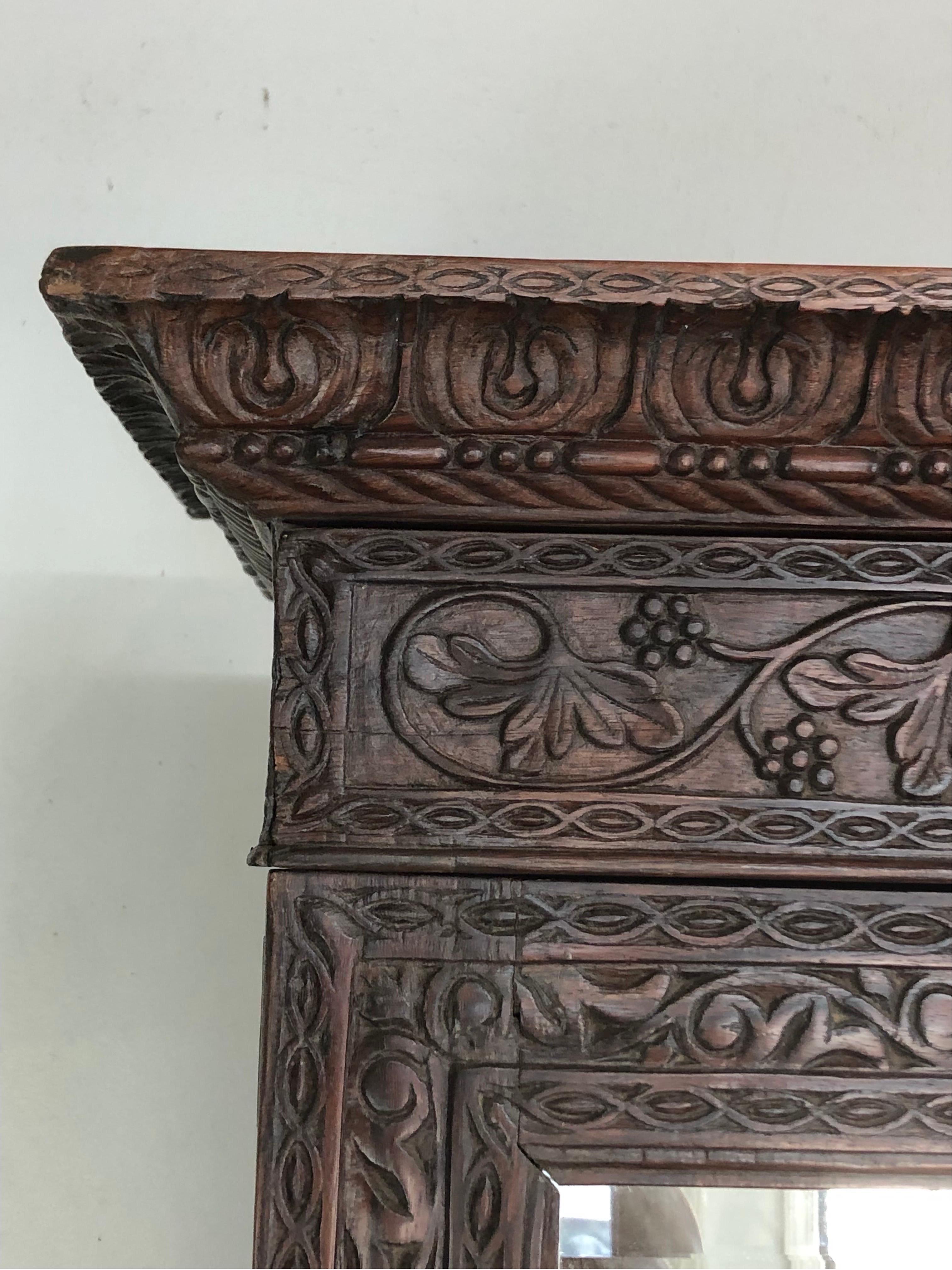 Antique Anglo-Indian Campaign Rosewood Bookcase 43w 80h 18d In Good Condition For Sale In Chapel Hill, NC