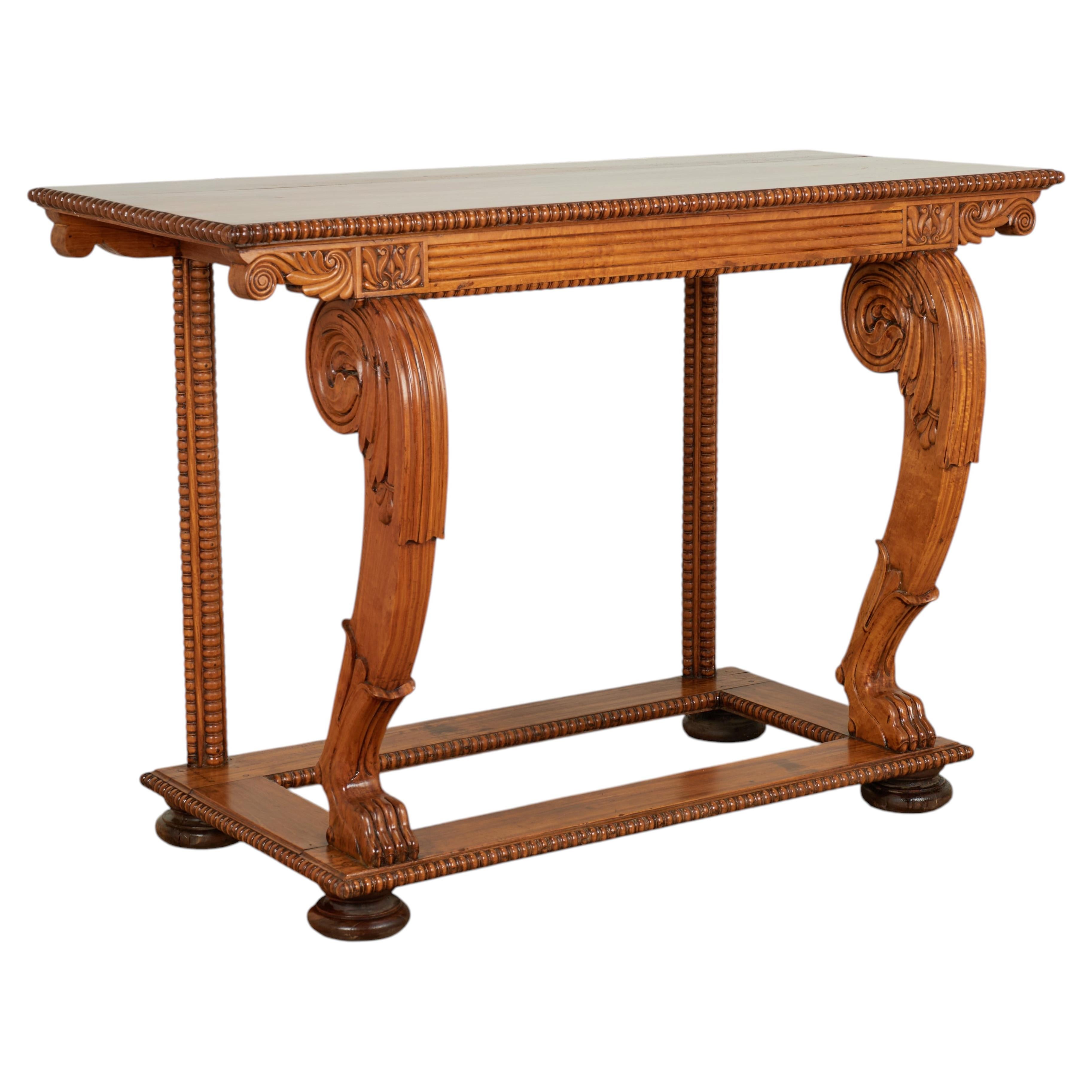 Antique Anglo Indian Teak Console Table