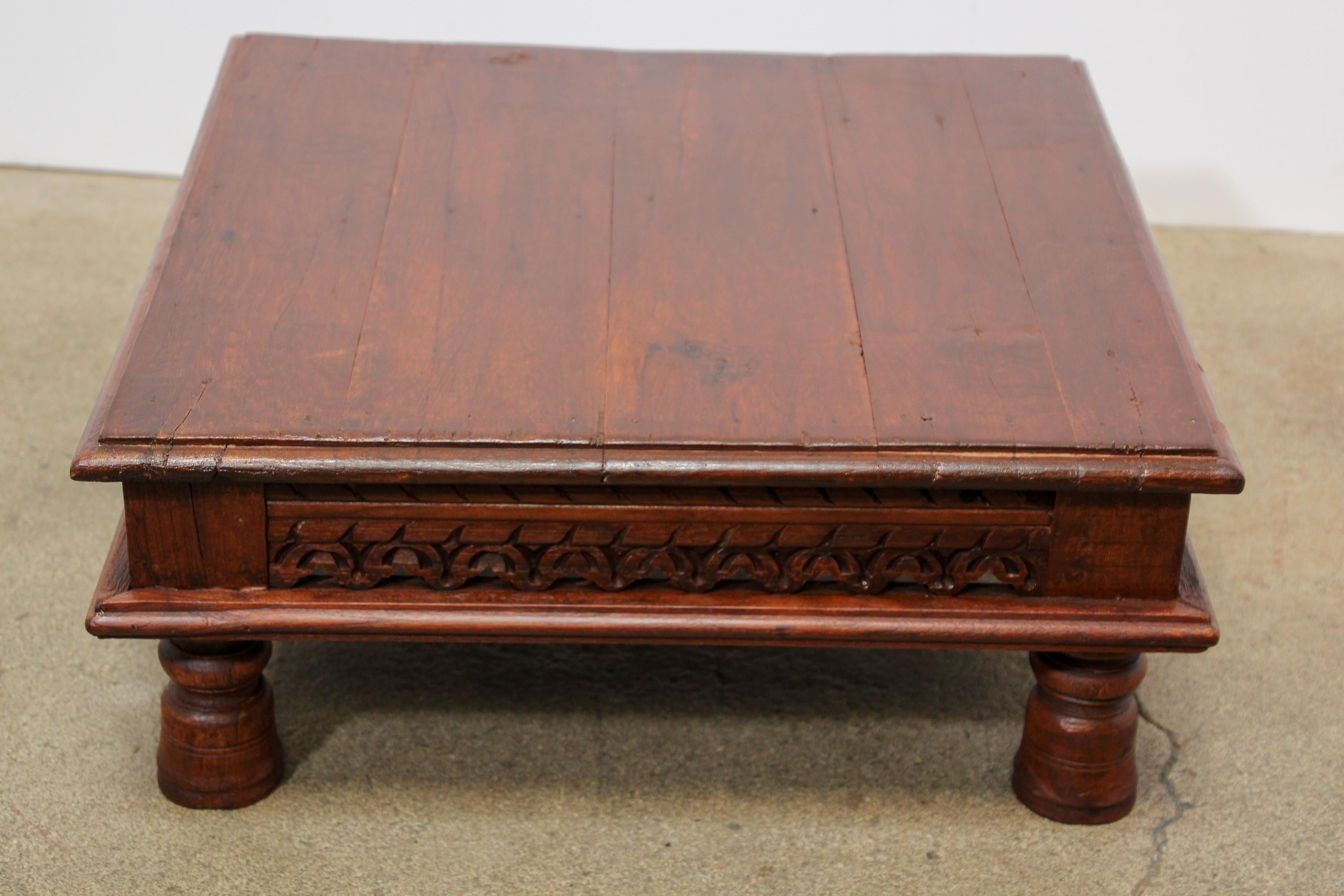 20th Century Antique Anglo-Indian Teak Side Table