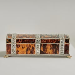 Antique Anglo Indian Tortoise and Bone Box