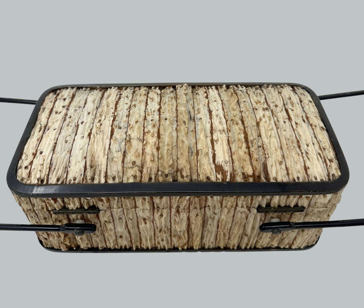 Ancien coffret à bijoux en bois de santal en corne de cerf Anglo-Indien Vizagapatam en vente 1