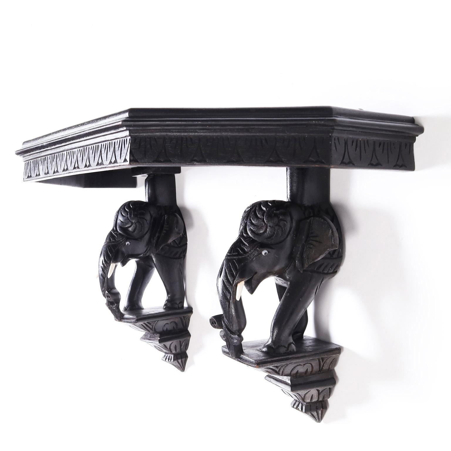 Anglo-Indian Antique Anglo Indian Wall Shelf or Bracket For Sale
