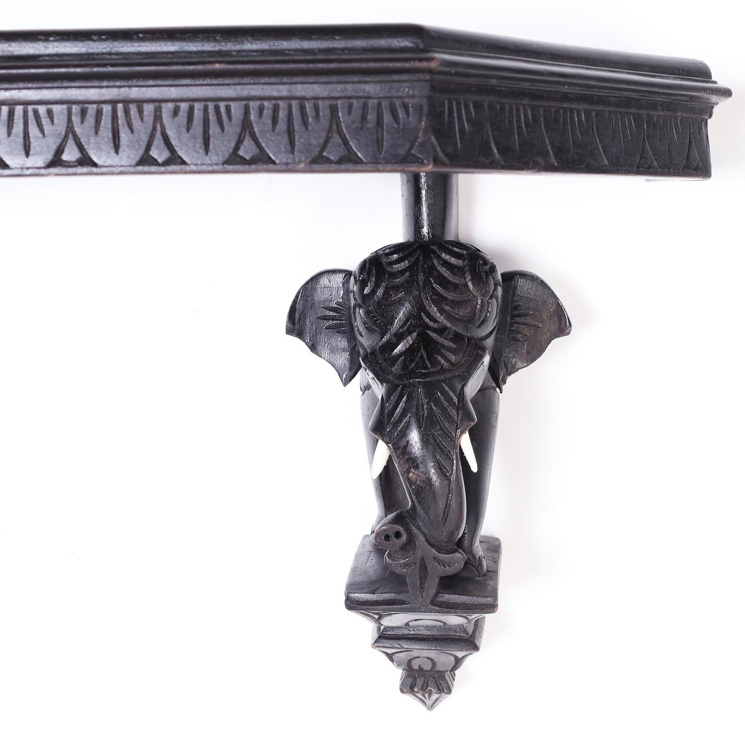 Antique Anglo Indian Wall Shelf or Bracket In Good Condition For Sale In Palm Beach, FL