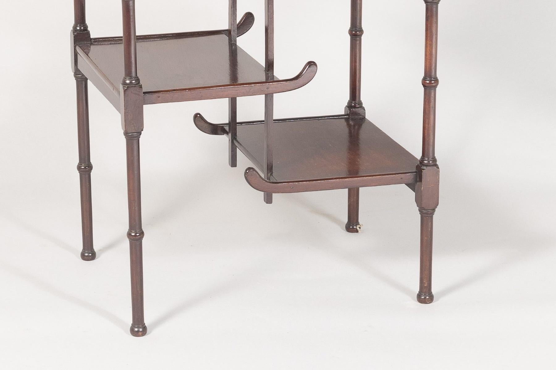 Antique Anglo-Japanese Pagoda Side Table in the manner of E W Godwin 1