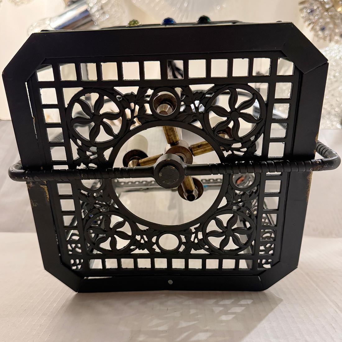 Patinated Antique Anglo Raj Bronze Lantern For Sale