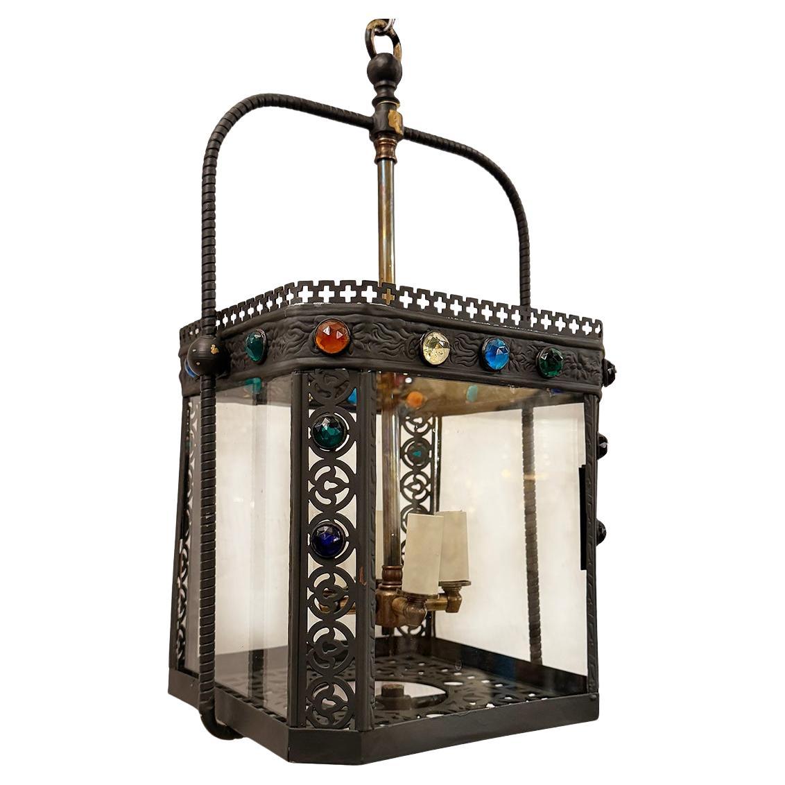 Antique Anglo Raj Bronze Lantern For Sale